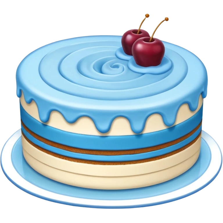 blue dessert emoji
