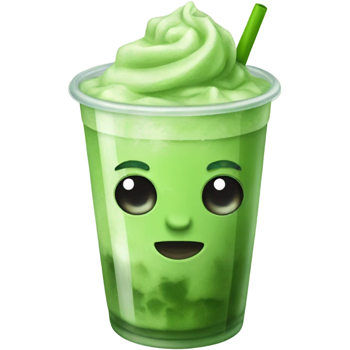 Iced matcha  emoji