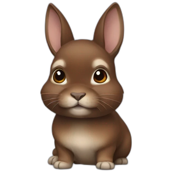 Brown netherland dwarf emoji