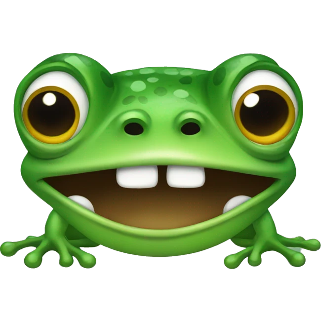 Angry frog emoji