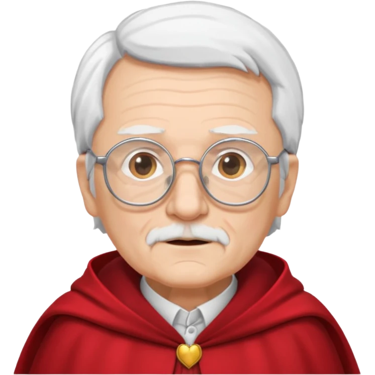 red clothed old person with eyeglass emoji