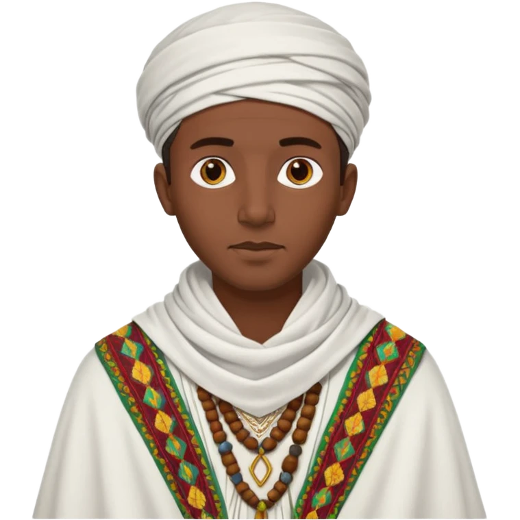 Ethiopian man in traditional clothing emoji