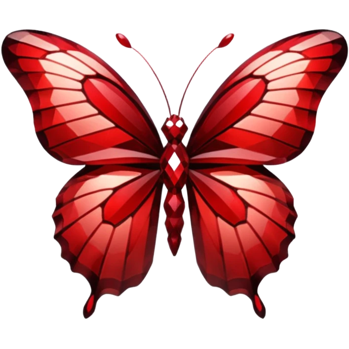 dark red crystal butterfly emoji