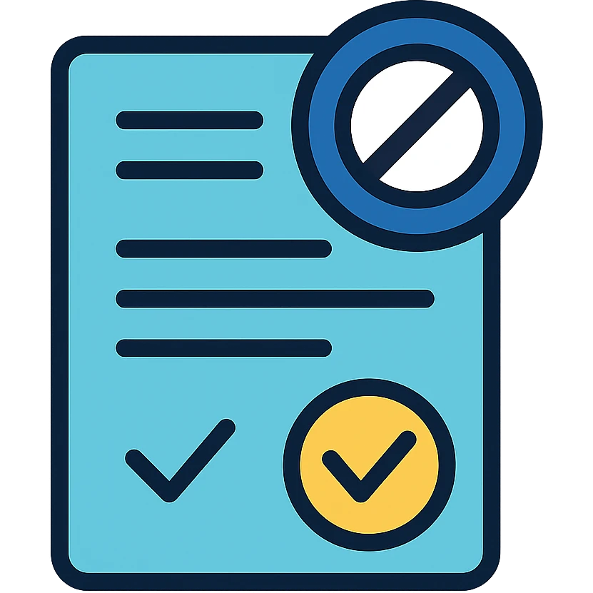 Zero Contracts icon, modern, shades of blue emoji