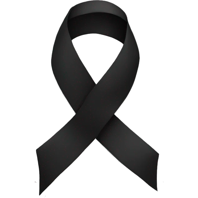 Black ribbon emoji