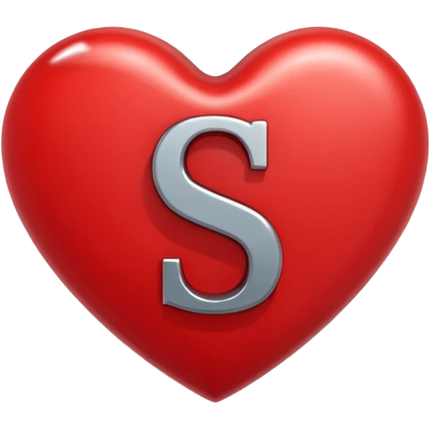 The Letter S in a Heart emoji