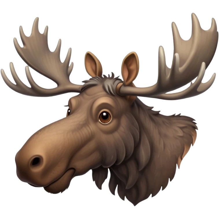 Create a slack emoji of a very old moose emoji