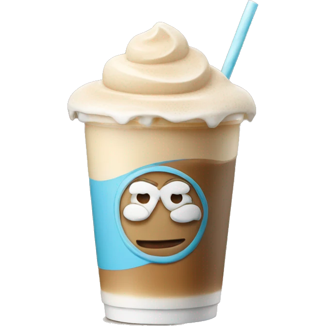 Ice latte emoji