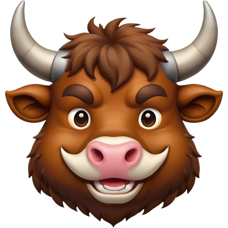 smiling bull head emoji