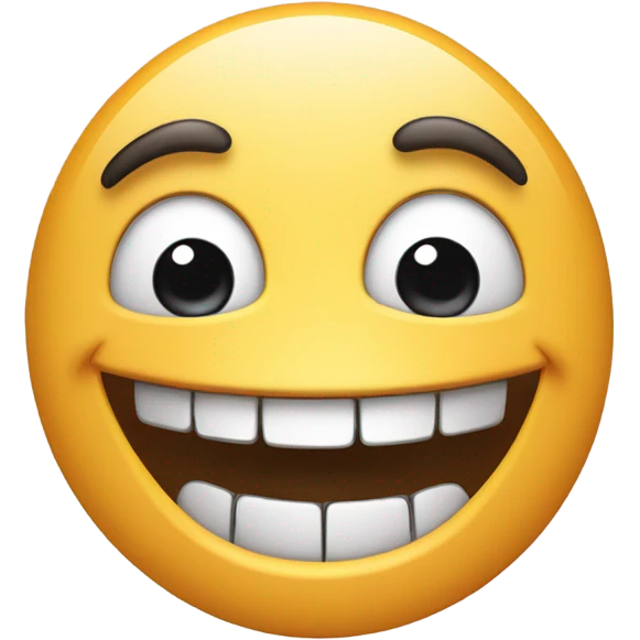 Zany face with a few teeth emoji