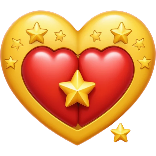 Hug hearts stars emoji