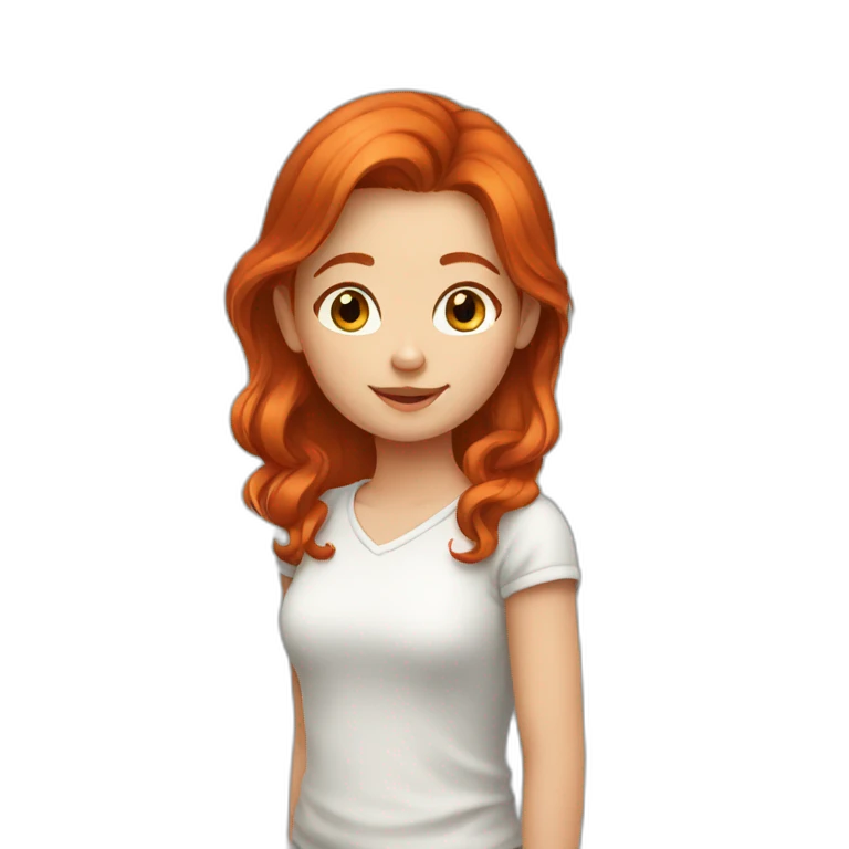 redhead girl emoji