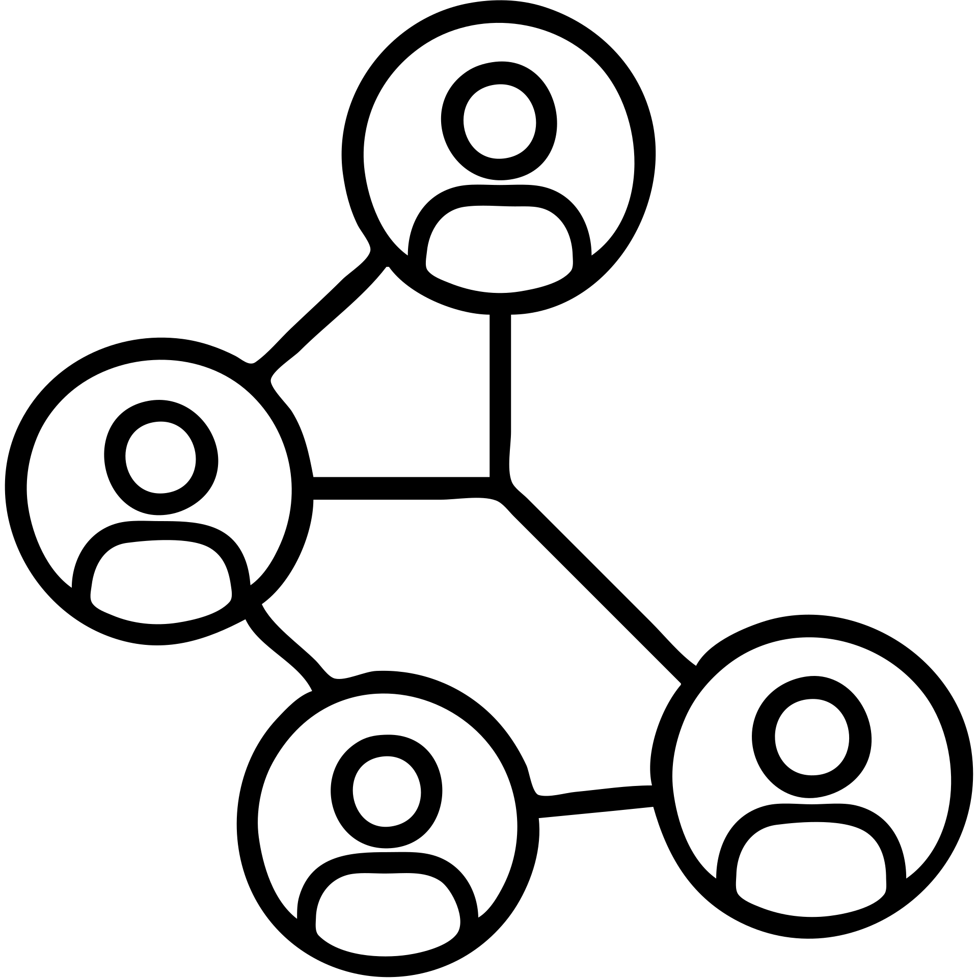 Outlined social media network icons connected with lines emoji