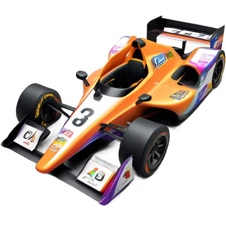 indy racecar emoji