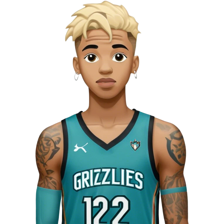 ja morant in vancouver grizzlies jersey with number 12 emoji