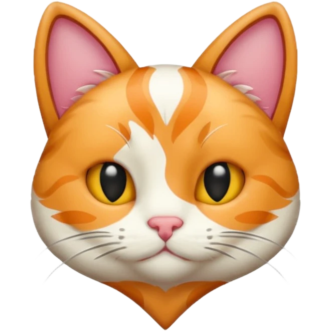 cat themed heart emoji