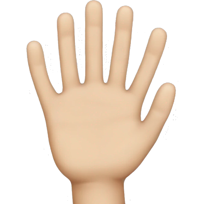 Upside down hand emoji