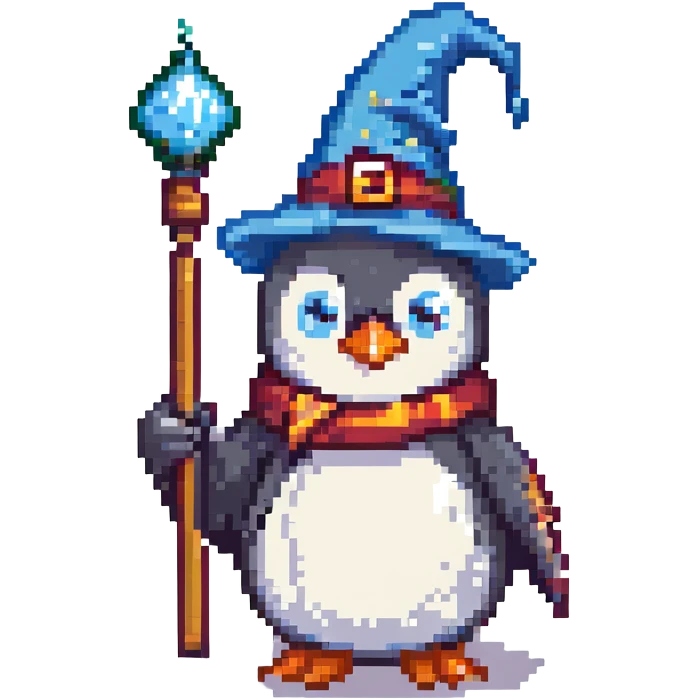 penguin wizard emoji