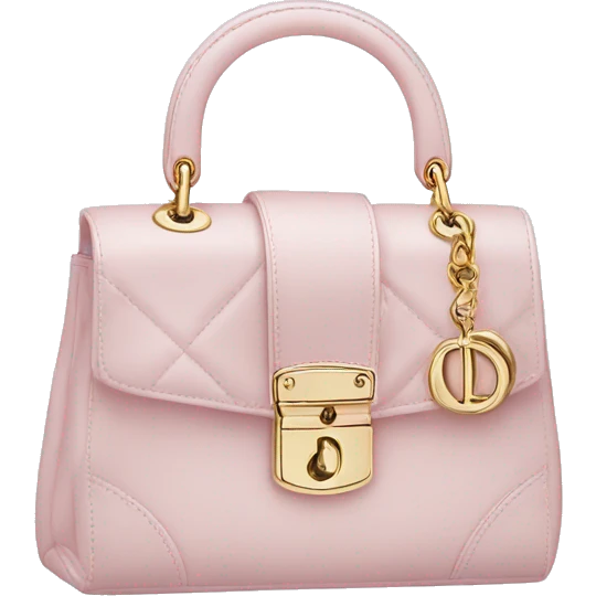 Christian Dior light pink bag emoji
