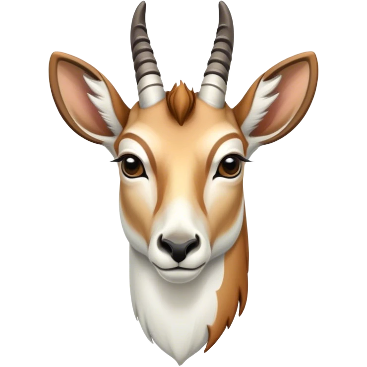 ethereal and spiritual white pronghorn emoji