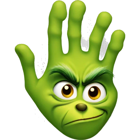 Hand of the Grinch emoji