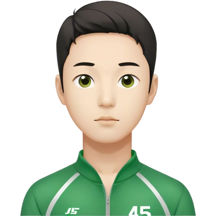 Squid game player seong gi hun number 456 emoji