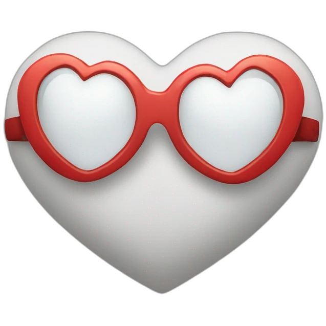 Corazón con lentes emoji