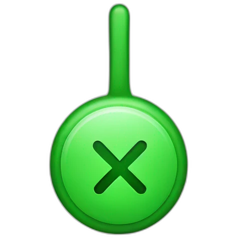 iphone style green tick emoji