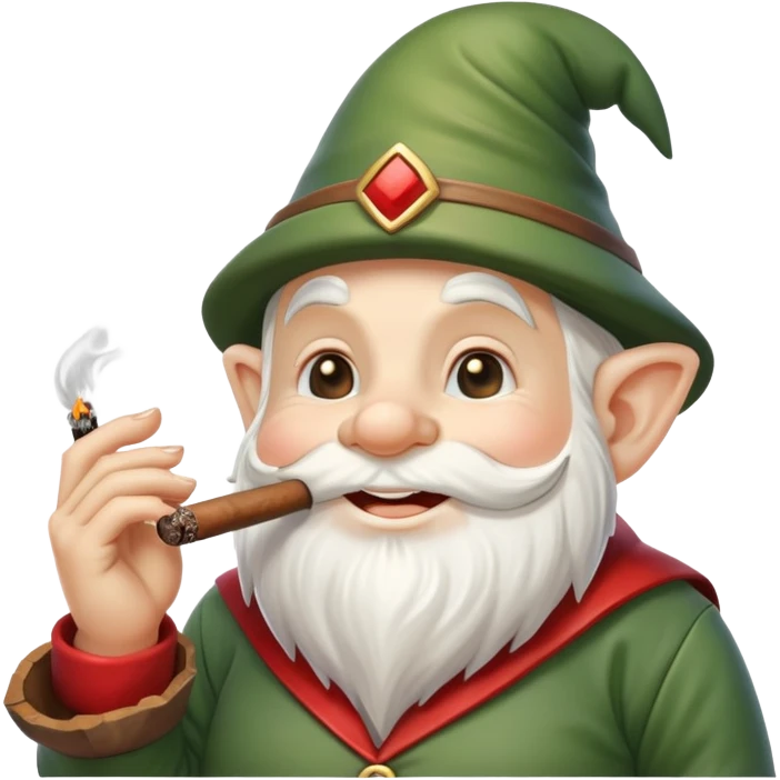 Gnome smoking a cigar  emoji