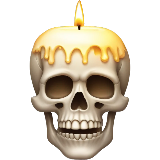 skull with candle emoji