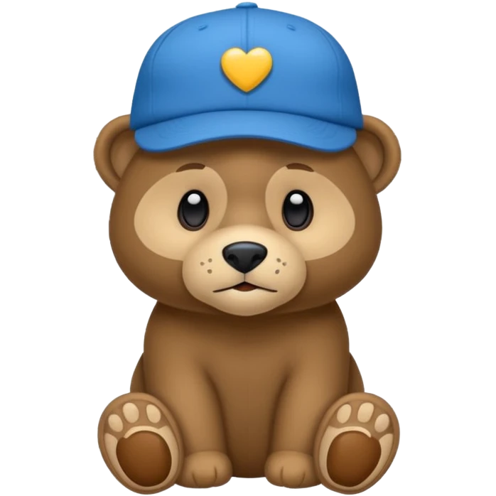 oso con gorra azul emoji