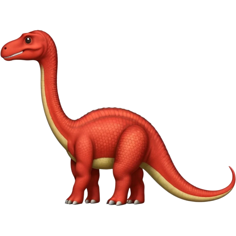 red Brachiosaurus emoji