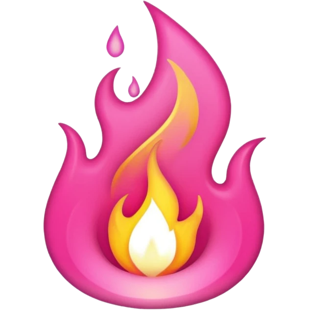 Full Pink flame with no other colours emoji