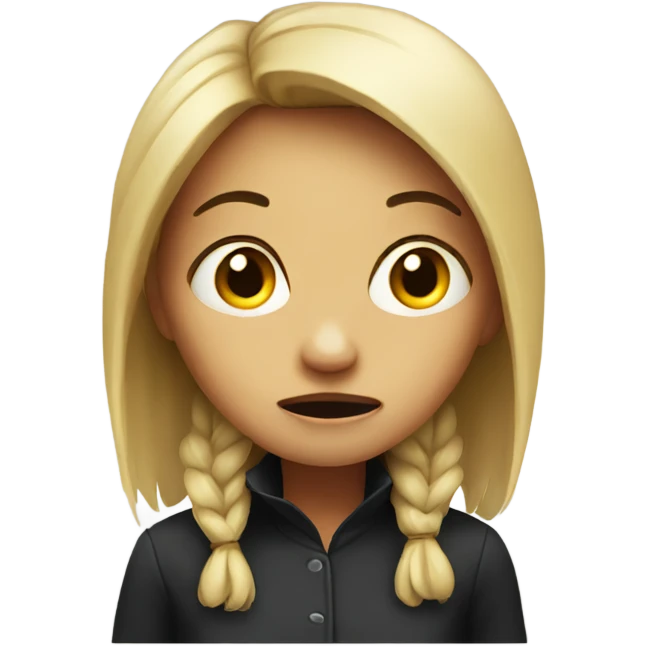 Scary girl emoji