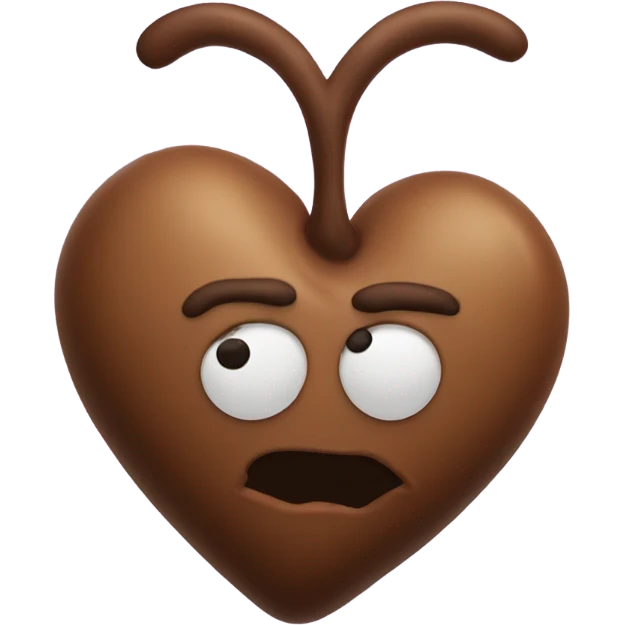  Poop heart with bow  emoji