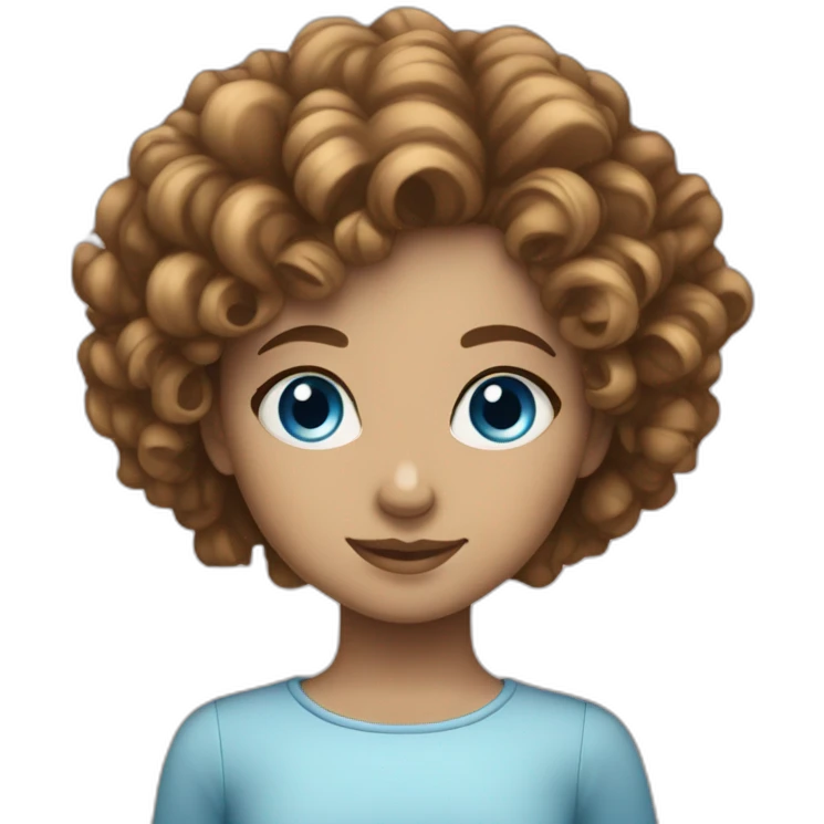 girl-blue-eyes-curly-hair emoji