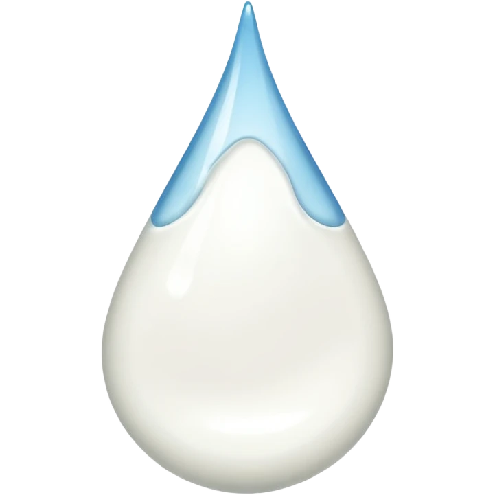 Sweat emoji but white (it’s milk) emoji