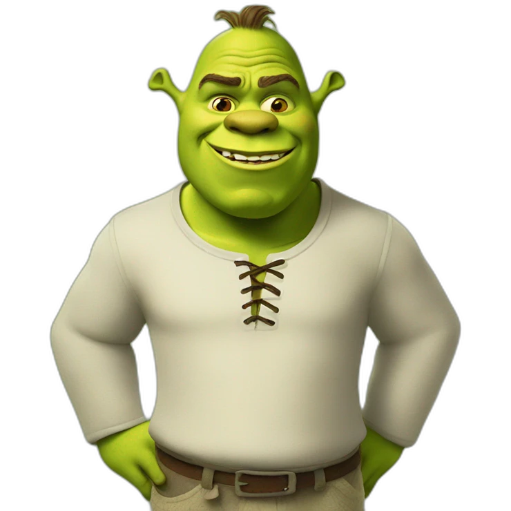 shrek getting sloppy emoji