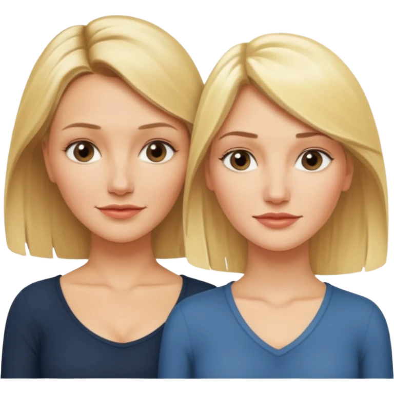 i want an emoji with 2 longue hair blonde girls like the movie "the holiday" They are not touching each other. One is Cameron Diaz, the tother Kate Winslet. They are friends. emoji