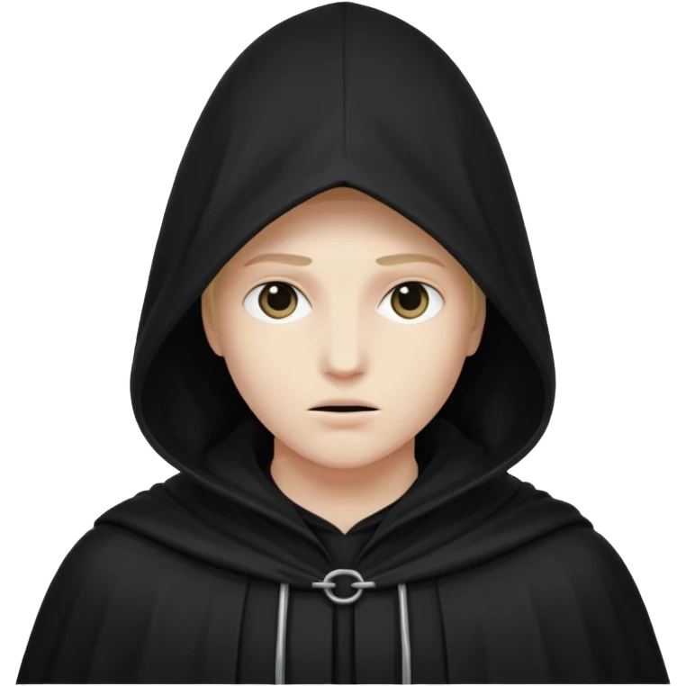 mysterious hooded cant see face from shadow emoji