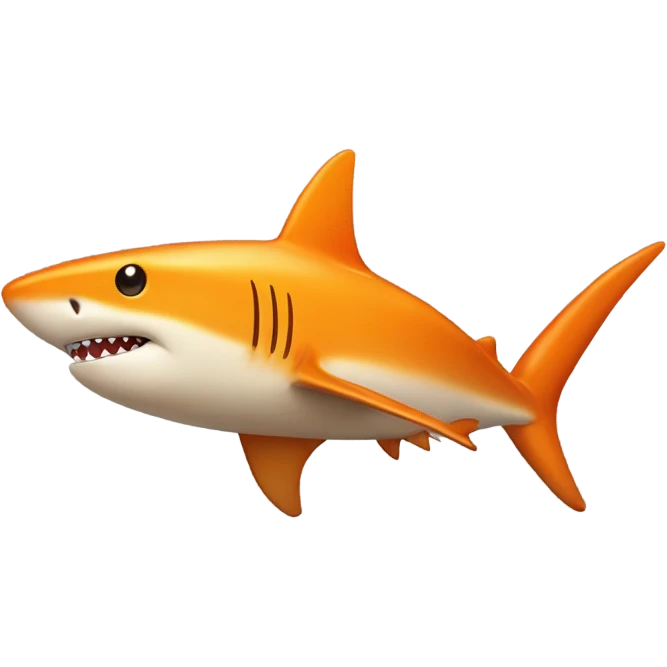 orange shark emoji