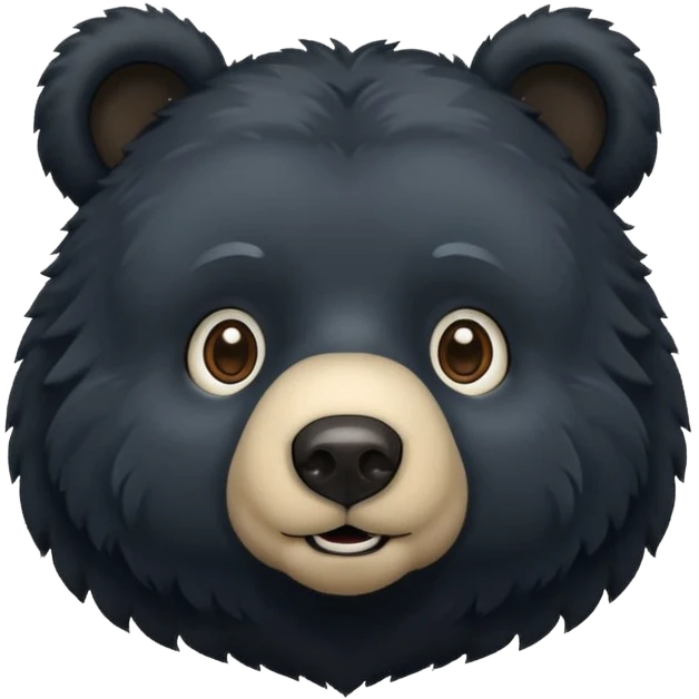 i wanna emoji head black bear for my bio emoji