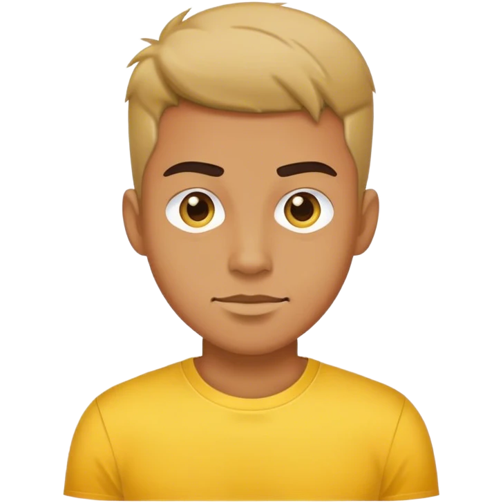 cool guy in yellow shirt emoji