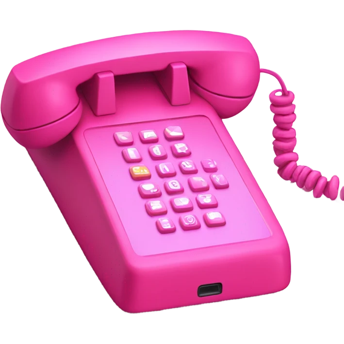 Pink phone  emoji