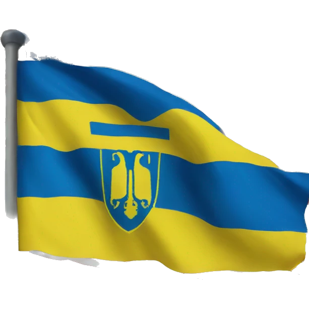 Ukrainian American flag emoji