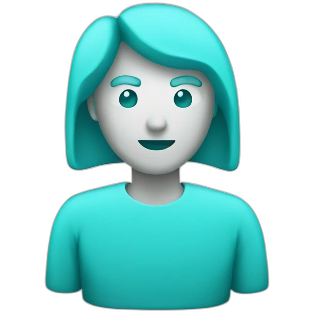 Cyan info icon symbol  emoji