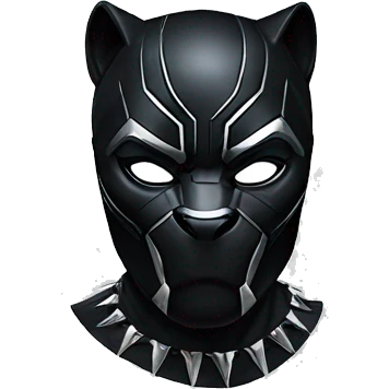 Black Panther, mask, Marvel emoji