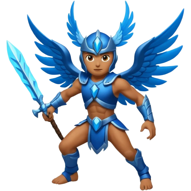 Create icons inspired by the movie Avatar with blue warriors, glowing forests, flying creatures, and epic battles. emoji