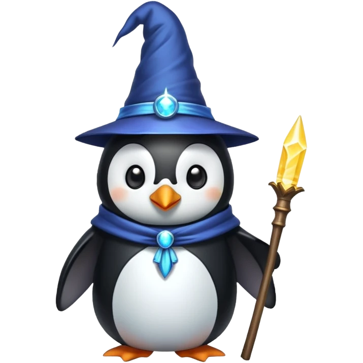 Penguin Wizard emoji