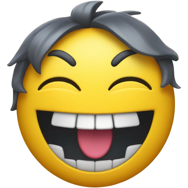 Smiling emoji with fangs emoji